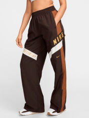 Акція на Спортивні штани жіночі Nike W Nsw Wvn Os Pant Hr Sw HF5957-220 XS Коричневі від Rozetka