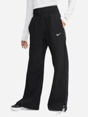 Акція на Спортивні штани на флісі жіночі Nike W Nsw Phnx Flc Hr Pant Wide DQ5615-010 M Чорні від Rozetka