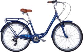 Акція на Велосипед Dorozhnik LUX AM Vbr ST 26" 17" 2024 Синій з блакитним (м) (OPS-D-26-243) від Rozetka