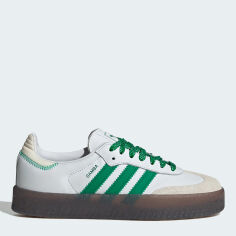 Акція на Жіночі кеди низькі Adidas Samba W IE9105 40.5 (7UK) 25.5 см Ftwwht/Green/Owhite від Rozetka