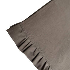 Акція на Раннер с рюшами Stonewash Сoffee SoundSleep кофе 40х180 см від Podushka