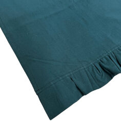 Акція на Раннер с рюшами Stonewash Dark Green SoundSleep темно-зеленый 40х180 см від Podushka