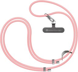 Акція на Ремінець для смартфона ArmorStandart Silicone Rope Titanium Pink with Grey holder від Rozetka