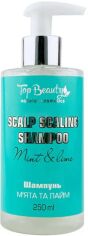 Акція на Шампунь для глибокого очищення Top Beauty Scalp Scaling Shampoo Mint & Lime М'ята та Лайм 250 мл від Rozetka
