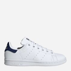 Акція на Підліткові кеди для дівчинки adidas Originals Stan Smith J H68621 36.5 (4UK) Білі з темно-синім від Rozetka