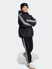 Акція на Дитяча демісезонна стьобана куртка для хлопчика Adidas J Ess 3S Pad IV9512 128 см Чорна від Rozetka