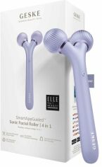 Акція на Звуковой ролик для лица Geske Sonic Facial Roller 4 в 1 Purple (GK000040PL01) від Stylus