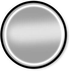 Акція на Дзеркало MIRROR TRADE 60 см з LED-підсвічуванням S №23 D600 Black від Rozetka