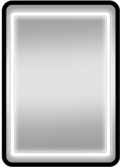 Акція на Дзеркало MIRROR TRADE 50x70 см з LED-підсвічуванням SLP №36 500х700 Black від Rozetka