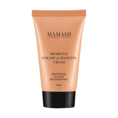 Акція на Відновлювальний крем-бальзам для обличчя Mamash Probiotic Face Cream для сухої шкіри, з двома видами пробіотичних комплексів, 50 мл від Eva