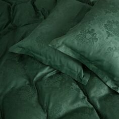Акція на Комплект постільної білизни MirSon King Size 220x240 см 6033 Katerjina Сатин Жакард від Rozetka