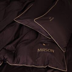 Акція на Комплект постільної білизни MirSon сімейний 160x220 см х 2 шт 0211 Cacao Corner сатин від Rozetka