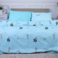 Акція на Комплект постільної білизни MirSon King Size 220х240 см Ranforce Elite 17-4736 Green leaves від Rozetka