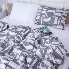 Акція на Комплект постільної білизни MirSon King Size 220 х 240 см 17-4784 Toulouse Бязь від Rozetka