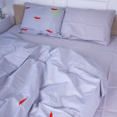 Акція на Комплект постільної білизни MirSon King Size 220х240 см Бязь 17-4754 Benvenuto від Rozetka