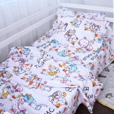 Акція на Комплект постільної білизни MirSon Полуторний 160 x 220 см Kids Time 17-4817 Lucerne Бязь від Rozetka