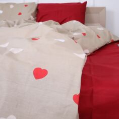 Акція на Простирадло MirSon Бязь 17-4750 Multicolored hearts 220x240 см від Rozetka
