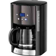 Акція на Кофеварка капельная 1.8 л Matte Black Russell Hobbs 26160-56 від Podushka