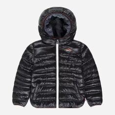 Акція на Дитяча зимова стьобана куртка для хлопчика Levi's 8EF434-023 8A 122-128 см Чорна від Rozetka