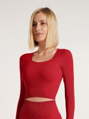 Акція на Топ жіночий Giulia Crop Top Rib One Size Winery від Rozetka
