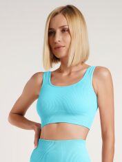Акція на Топ жіночий Giulia Top Rib L/XL Sky blue від Rozetka