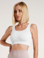 Акція на Топ жіночий Giulia Top Rib L/XL White від Rozetka
