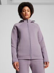 Акція на Толстовка на блискавці з капюшоном жіноча Puma Evostripe Full-Zip Hoodie 68167030 S Бузкова від Rozetka
