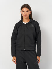 Акція на Толстовка жіноча Adidas W Z.N.E. Fz JE7848 XL Black від Rozetka