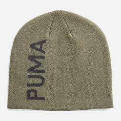 Акція на Шапка біні Puma Ess Classic Cuffless Beanie 02343313 Хакі від Rozetka