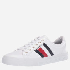Акція на Жіночі кеди низькі Tommy Hilfiger 214302490 39 (8.5) 25.5 см Білі від Rozetka