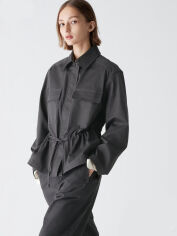 Акція на Куртка демісезонна жіноча Uniqlo 21794980 XL Сіра від Rozetka