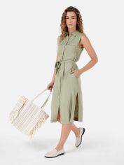 Акція на Сукня-сорочка міді літня жіноча Colin's CL1069181-LKH XS Light Khaki від Rozetka