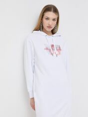 Акція на Сукня коротка літня жіноча Armani Exchange 179303578 L Біла від Rozetka