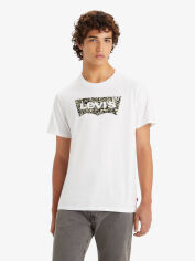 Акція на Футболка бавовняна довга чоловіча Levi's 294497399 XL Біла від Rozetka