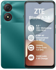 Акція на Zte Blade A34 4/64Gb Green (UA UCRF) від Stylus