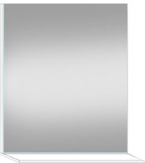 Акція на Дзеркало MIRROR TRADE 60x50 см з поличкою з МДФ та на основі з вологостійкого ДСП №2 від Rozetka