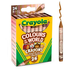 Акція на Набор воскового мела Crayola Colours of the World 24 шт 52-0114 від Podushka