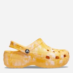 Акція на Жіночі крокси Crocs Classic Platform Graphic Clgw 207239-837 38-39 (W8) 24 см Помаранчеві від Rozetka