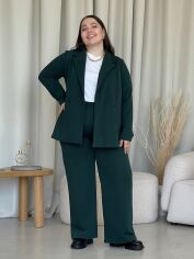 Акція на Костюм діловий жіночий Merlini Манарола 100001282 4XL-5XL Зелений від Rozetka