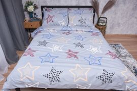 Акція на Підковдра Moon&Star Бязь Gold Люкс Light Stars Полуторна Євро 160x220 см (MS-870000076) від Rozetka