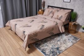 Акція на Підковдра Moon&Star Бязь Gold Люкс Feathers King Size 220x240 см (MS-870000309) від Rozetka