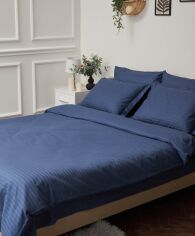 Акція на Підковдра Moon&Star Satin Stripe Delfi Blue Євро 200x220 см (MS-870000423) від Rozetka