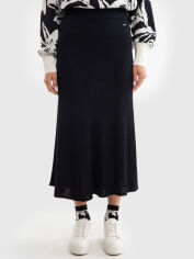 Акція на Спідниця міді осіння жіноча Big Star Zizalia 906 L-XL Чорна від Rozetka