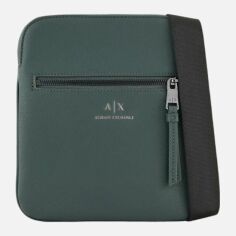 Акція на Сумка крос-боді чоловіча зі штучної шкіри Armani Exchange 802452637 Зелена від Rozetka