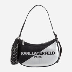 Акція на Сумка крос-боді через плече жіноча маленька Karl Lagerfeld 84930815 Чорна від Rozetka