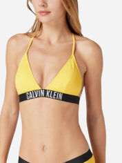 Акція на Верхня частина купальника жіноча Calvin Klein 495787396 XS Жовта від Rozetka