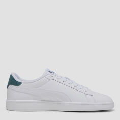 Акція на Жіночі кеди низькі Puma Smash 3.0 L 39098714 37 (4UK) 23 см Puma White-Malachite-Puma Gold від Rozetka