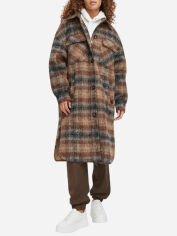 Акція на Пальто осіннє довге жіноче Levi`s 137851683 M Коричневе від Rozetka