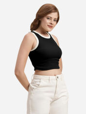 Акція на Топ жіночий Uniqlo 126947515 XS Чорний від Rozetka