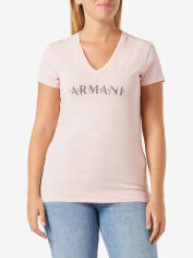 Акція на Футболка бавовняна жіноча Armani Exchange 503710096 XS Рожева від Rozetka
